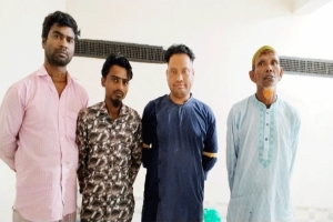 জৈন্তাপুরে ৪ অনলাইন জুয়াড়ি আটক