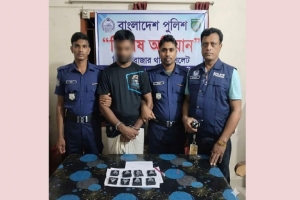 সিলেট-জকিগঞ্জ সড়কে ১,৫০০ পিস ইয়াবা উদ্ধার, গ্রেপ্তার ১