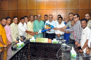 সিলেটের জেলা প্রশাসকের সাথে হিন্দু, বৌদ্ধ ও খ্রিষ্টান কল্যাণ ফ্রন্টের সৌজন্য সাক্ষাৎ 