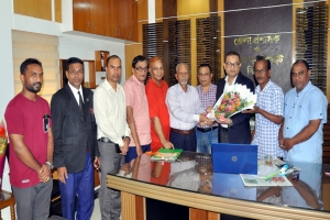 সিলেটে জেলা প্রশাসকের সাথে হিন্দু বৌদ্ধ খ্রিস্টান ঐক্য পরিষদ ও পূজা উদযাপন পরিষদের সৌজন্য সাক্ষাৎ