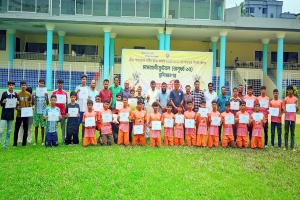 সিলেটে মাসব্যাপী অনূর্ধ্ব-১৫ ফুটবল প্রশিক্ষণের সমাপনী ও সনদপত্র বিতরণ