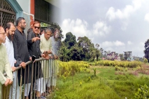 সিলেটে প্রস্তাবিত আধুনিক স্টেডিয়ামের স্থান পরিদর্শনে সিউক চেয়ারম্যান