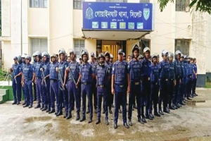 গোয়াইনঘাটে জোরদার টহল ও চেকপোস্ট কার্যক্রম