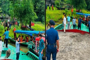  গোয়াইনঘাটে অবৈধভাবে পাথর উত্তোলন : টাস্কফোর্সের অভিযানে আটক ৮